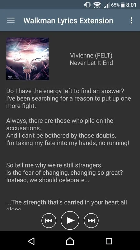 Walkman Lyrics Extension for Android - Enhance Your Music