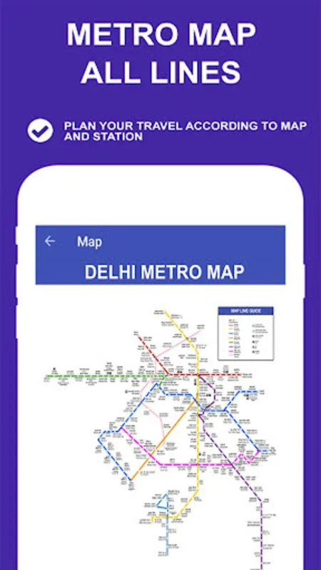 Delhi Metro Route Map And Fare for Android - Offline Navigation