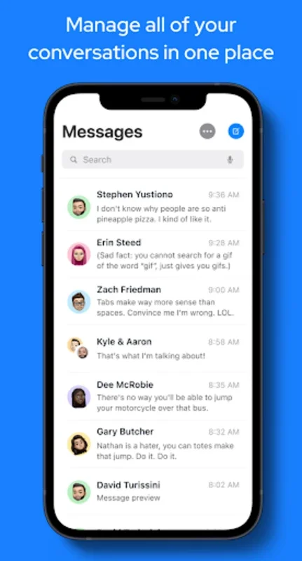 Messages OS for Android - Seamless iOS-Style Messaging