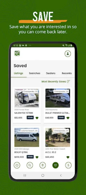 RV Trader for Android - Find Your Ideal RV Easily