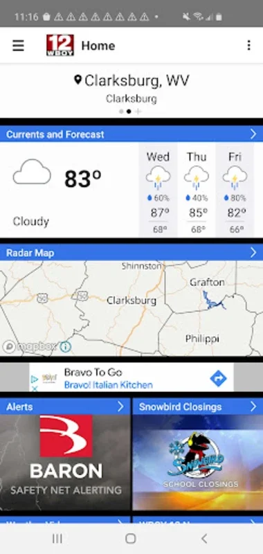 WBOY STORMTRACKER 12 for Android: Accurate Local Weather