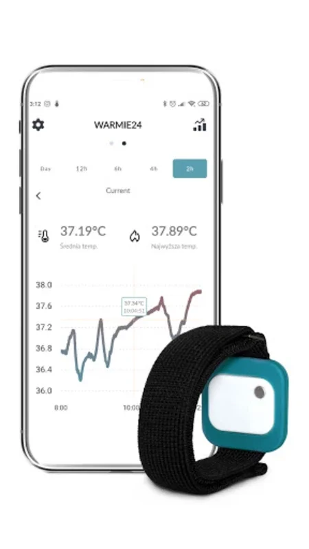 WARMIE24 - Body Thermometer for Android: Real-Time Monitoring