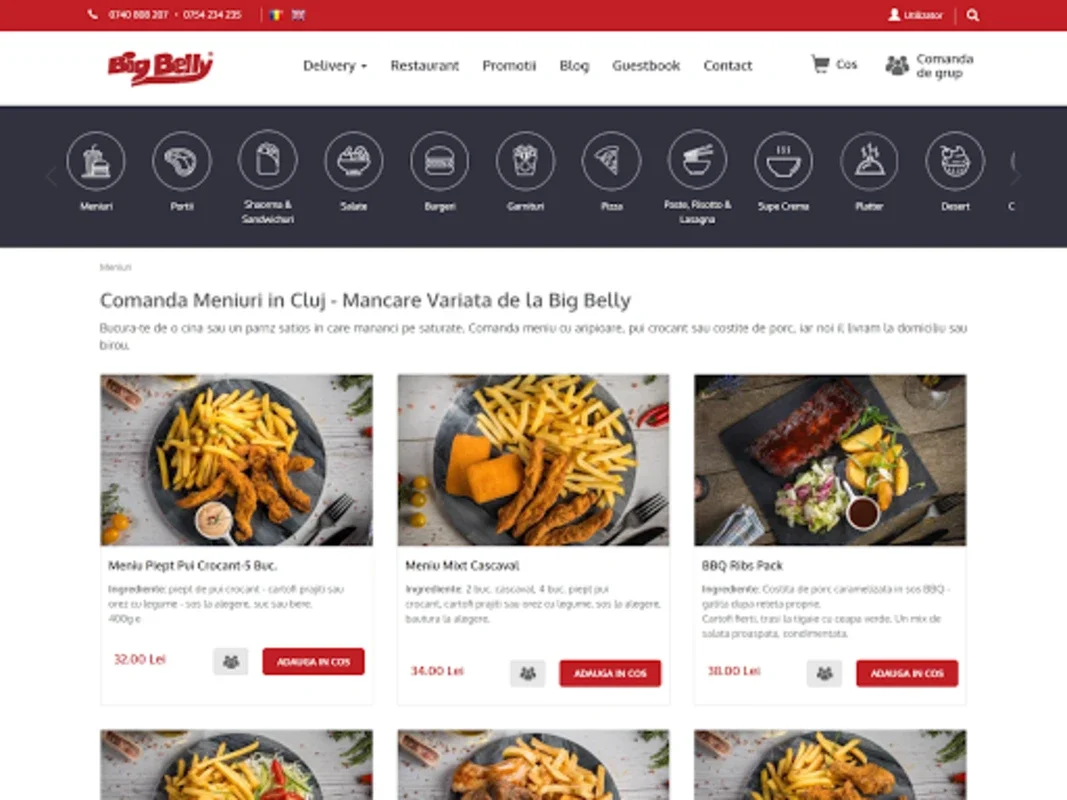 Big Belly Cluj for Android - Convenient Food Ordering