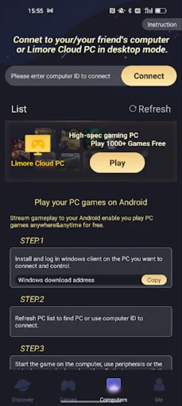 Limore for Android: Stream 1000+ AAA Games