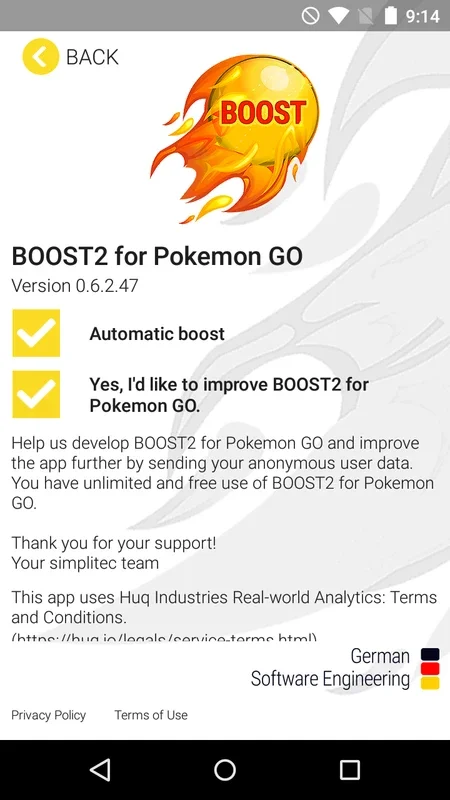 BOOST for Pokemon GO for Android - Optimize Your Gaming