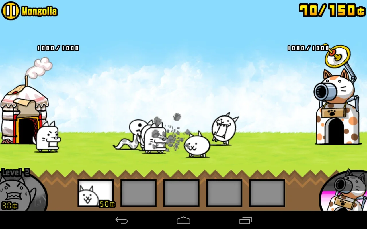 The Battle Cats for Android - Fun Real - Time Strategy Game