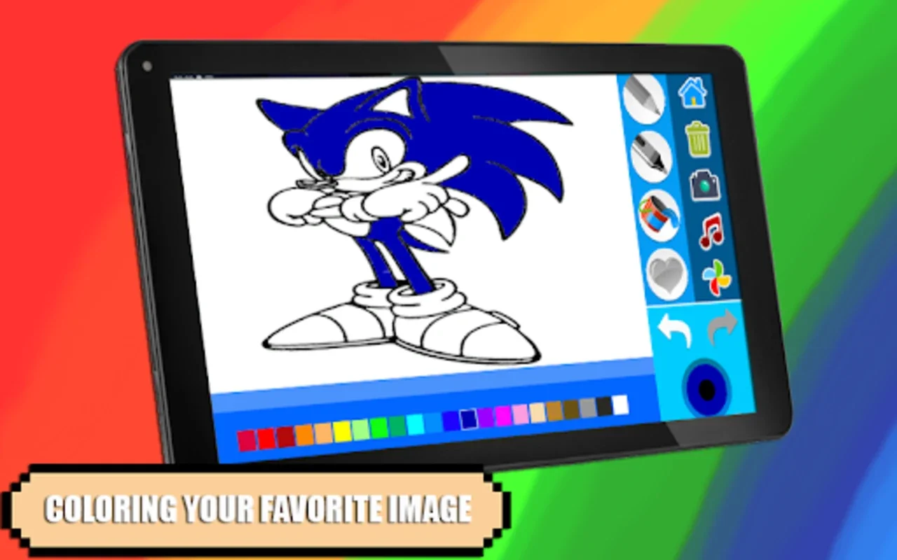 Soni Coloring Cartoon Blue for Android - Engaging Coloring App