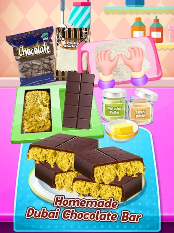 Desserts for Android: Creative Chocolate - Making Gameplay