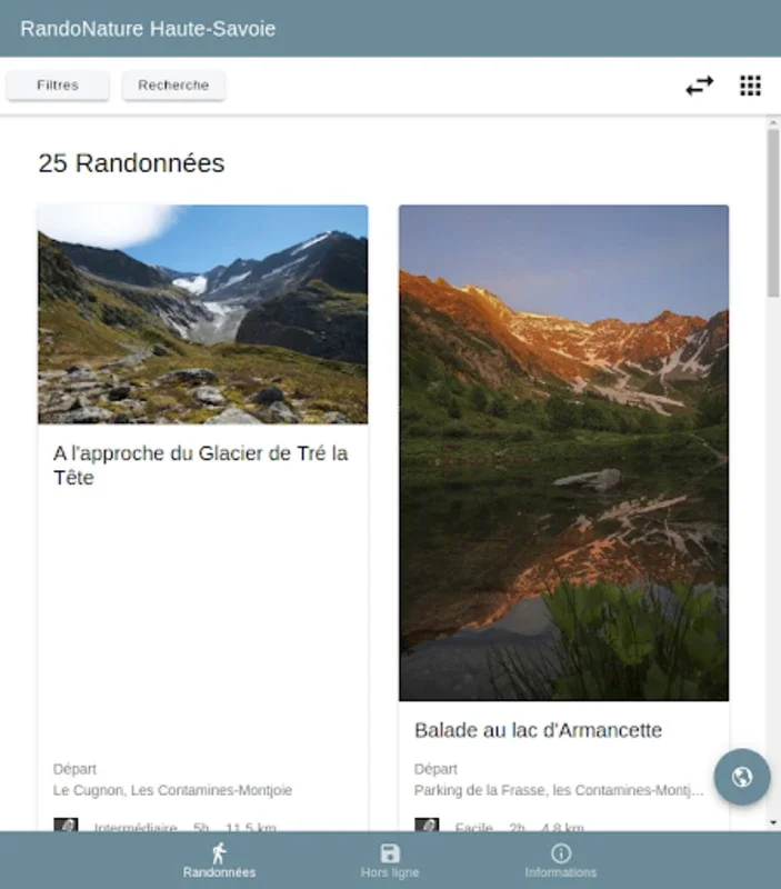 RandoNature Haute-Savoie for Android: Explore Hikes