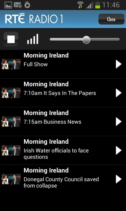 RTÉ Radio for Android: Diverse Audio Content at Your Fingertips