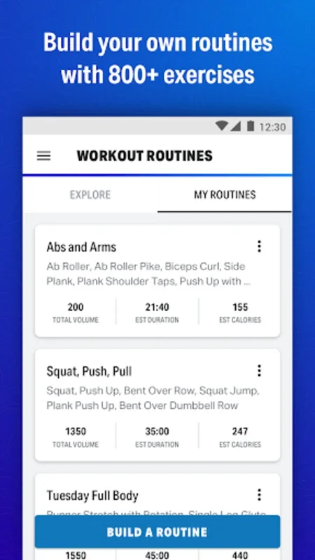 Map My Fitness Workout Trainer for Android: Reach Your Fitness Goals