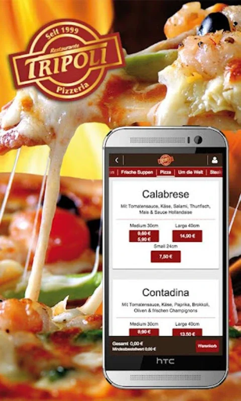 Tripoli for Android: Order Italian Food Seamlessly