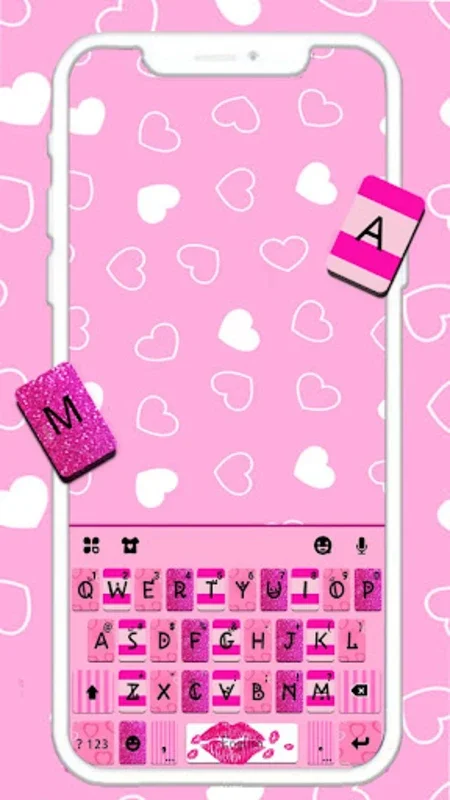 Pink Girly Love Keyboard Theme for Android - Stylish Typing