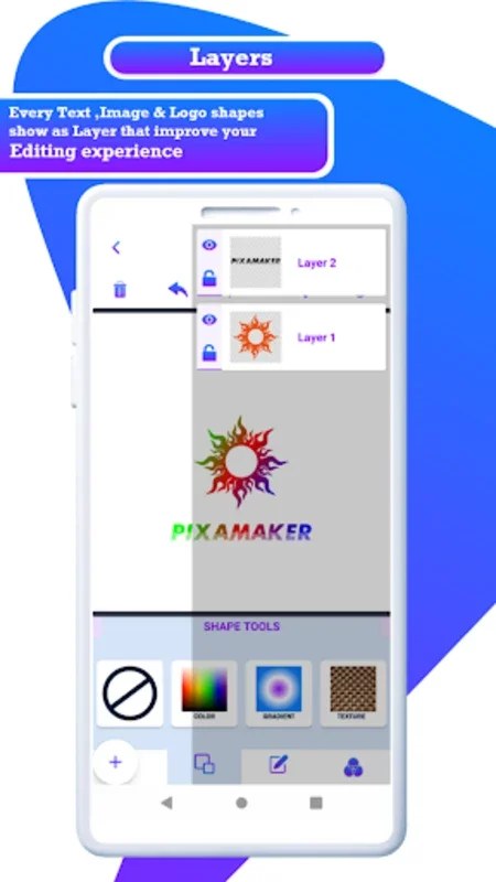 Pixa Maker 3D - Android App for Professional 3D Logos