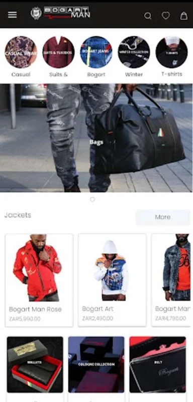 Bogart Man for Android - Luxury Fashion Shopping