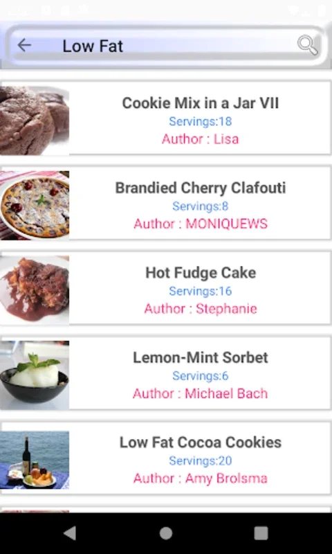 Low Fat Recipes for Android: Healthy Eating Made Easy