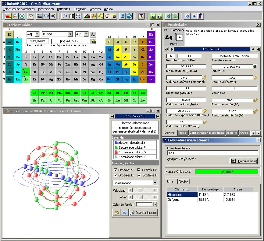 QuimAP 2012 for Windows - Advanced Chemical Analysis