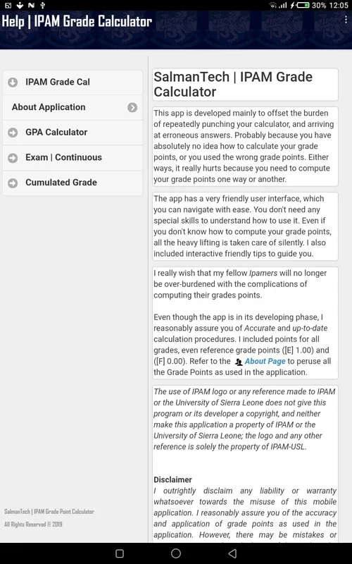 IPAM-USL Grade Calculator for Android: Estimate Qualifications