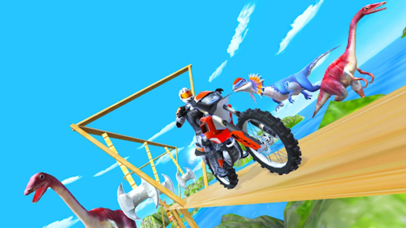 Bike Stunt Race 3D for Android - Thrilling Stunt Racing with Dinosaurs