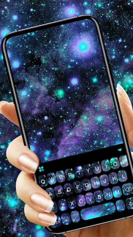 Galaxy 3D Keyboard Theme for Android - Customizable & Multilingual