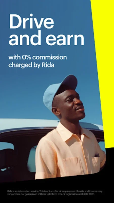 Rida Driver for Android - Earn 100% Profits with No Commissions