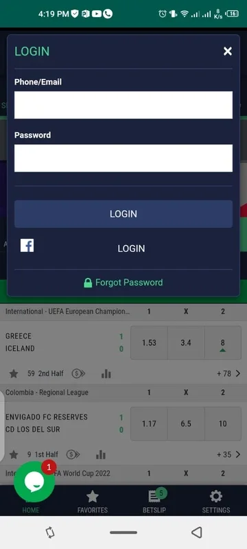 KonfamBet for Android - Exciting Betting Experience