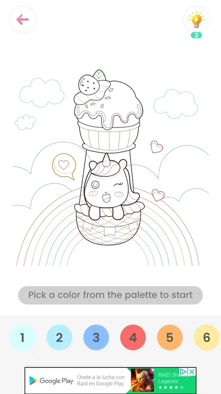 Tap Color Lite for Android - Enjoy Relaxing Coloring