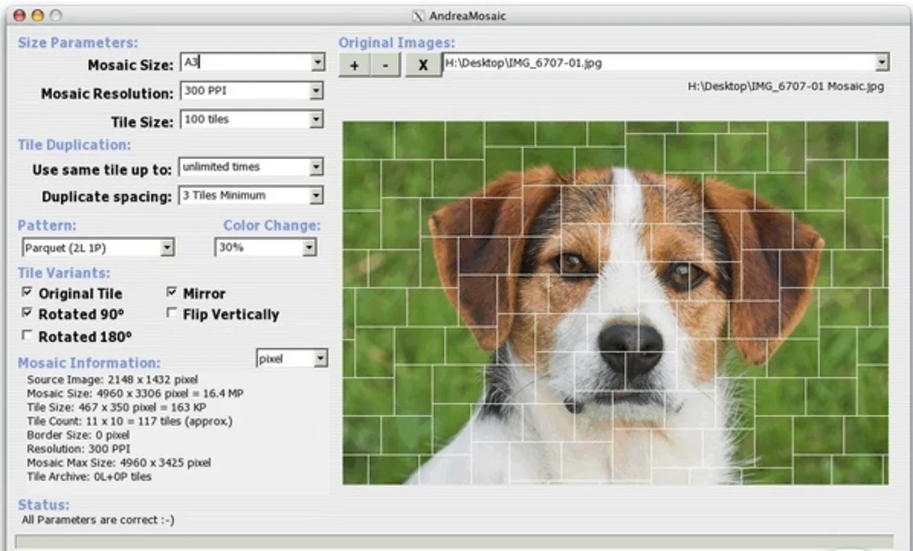 AndreaMosaic for Mac - Create Stunning Mosaic Images