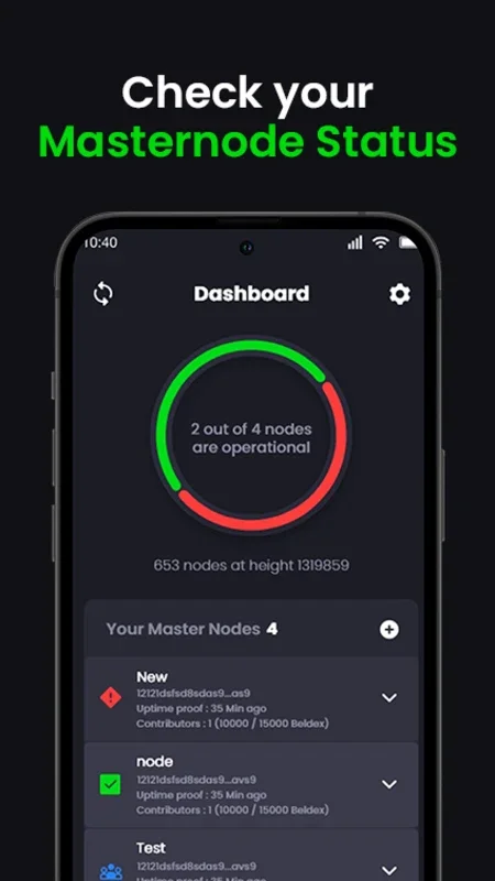 Beldex Masternode Monitor for Android: Monitor Your Nodes