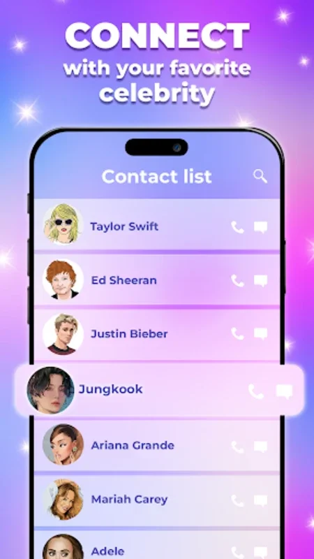 Superstar Video Call & Chat for Android - Fictional Celebrity Interactions