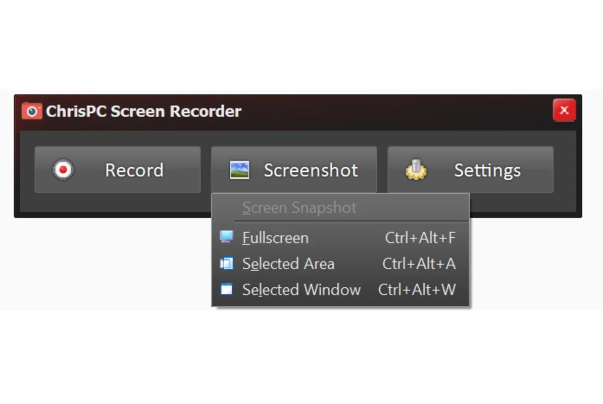 ChrisPC Screen Recorder for Windows - Free Download