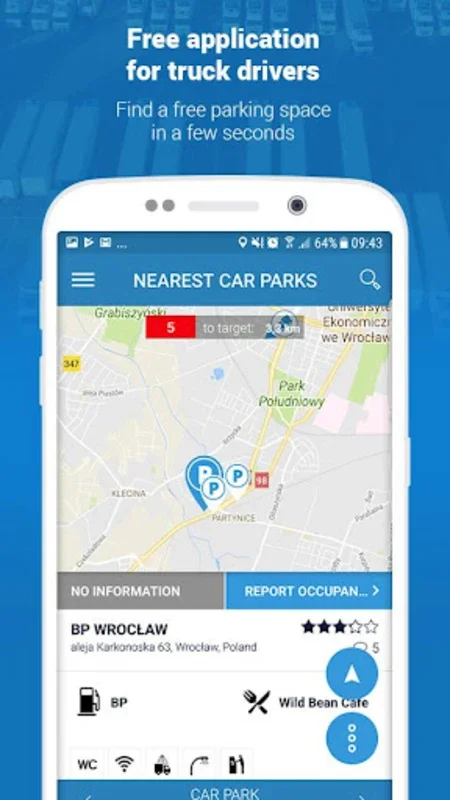 Truck Parking - TransParking for Android: Find Parking Easily