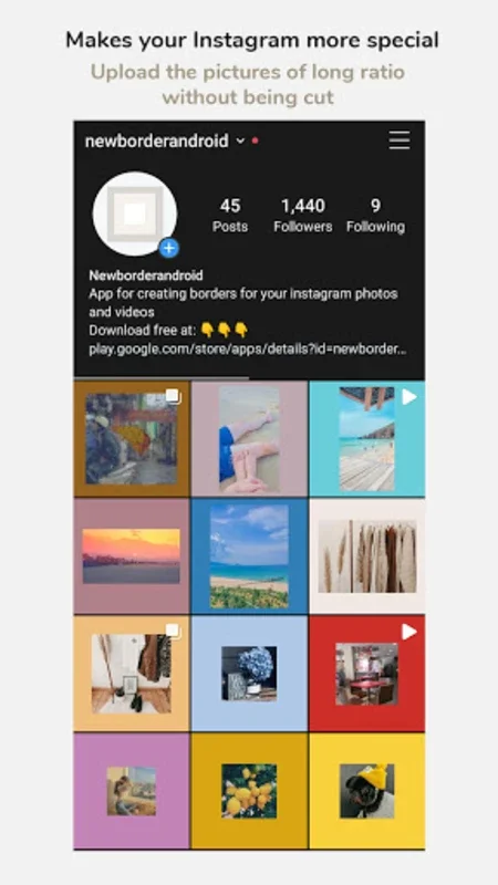 NewBorder for Instagram & More for Android - Customize Your Photos