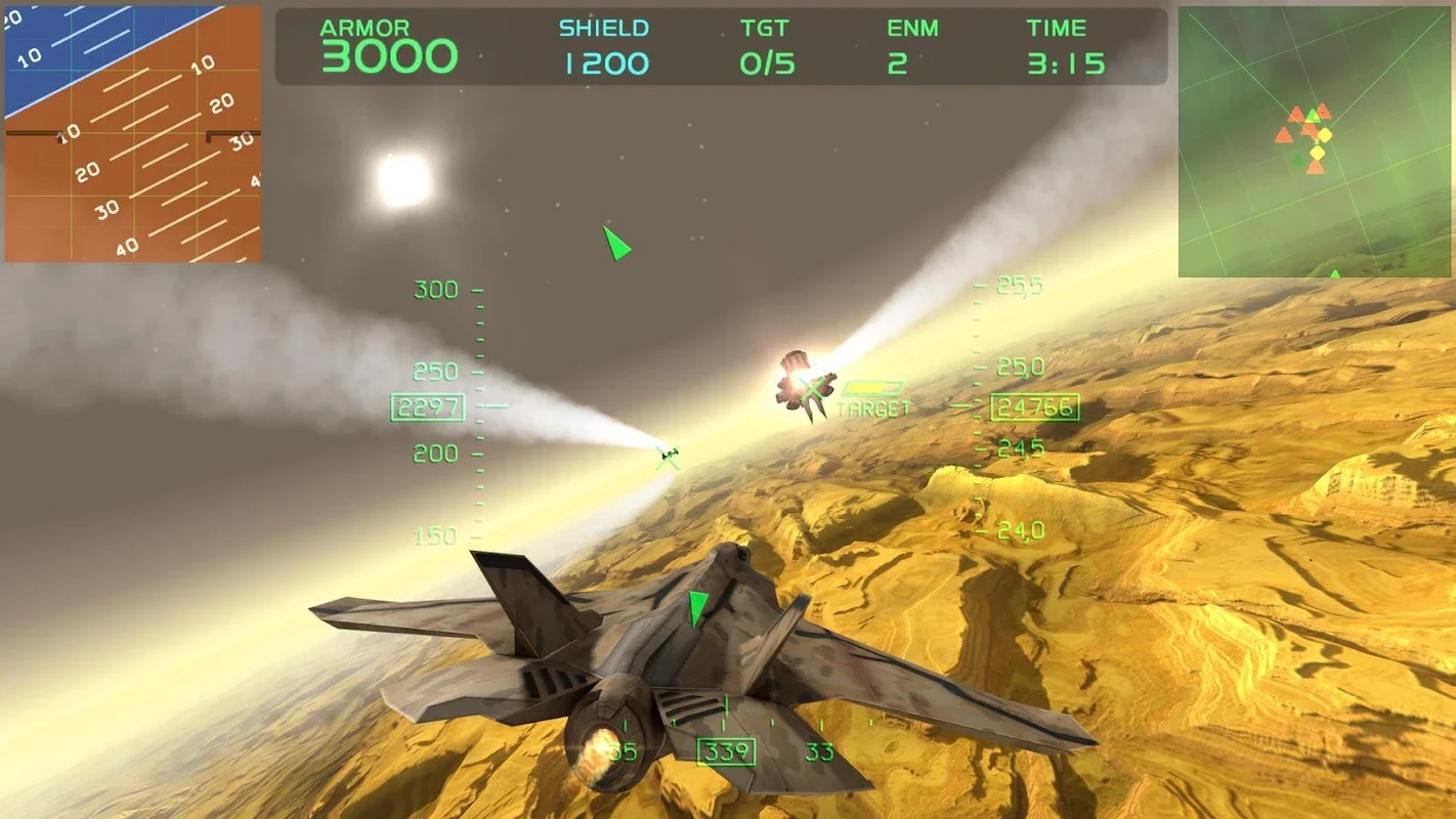 Fractal Combat X for Android - Thrilling Flight Combat