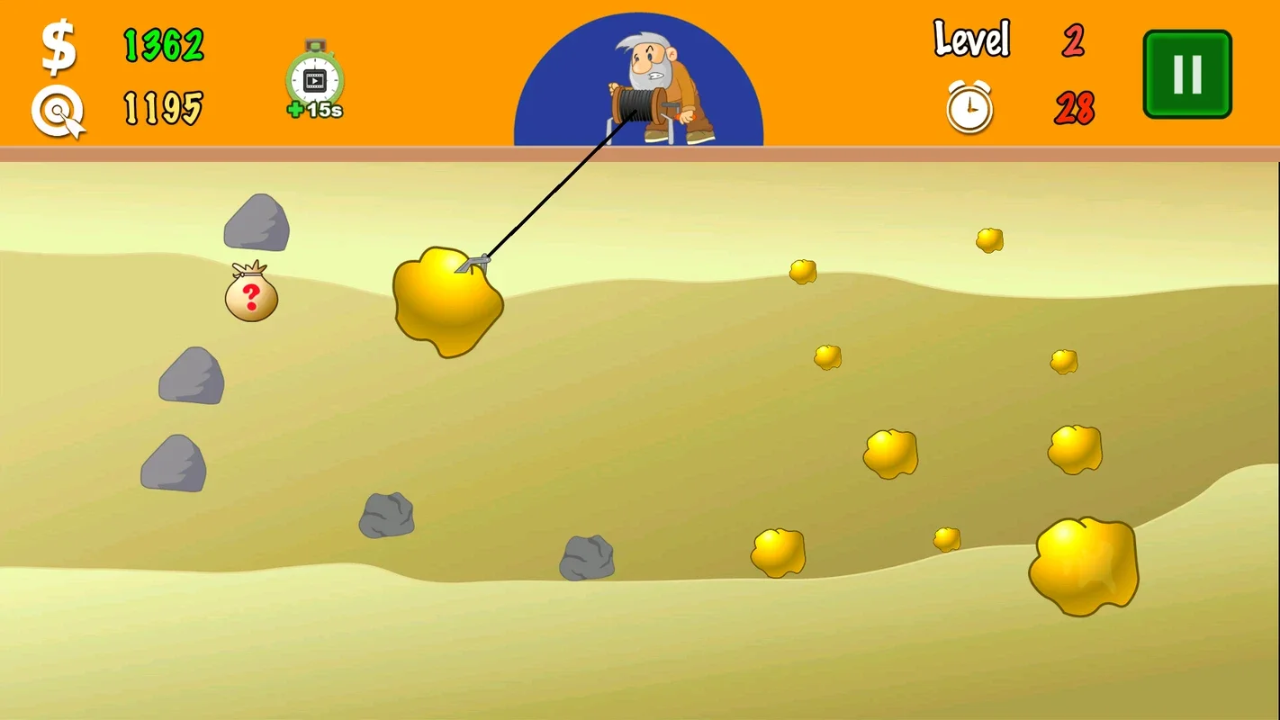 Gold Miner for Android - Engaging Nugget Hunting