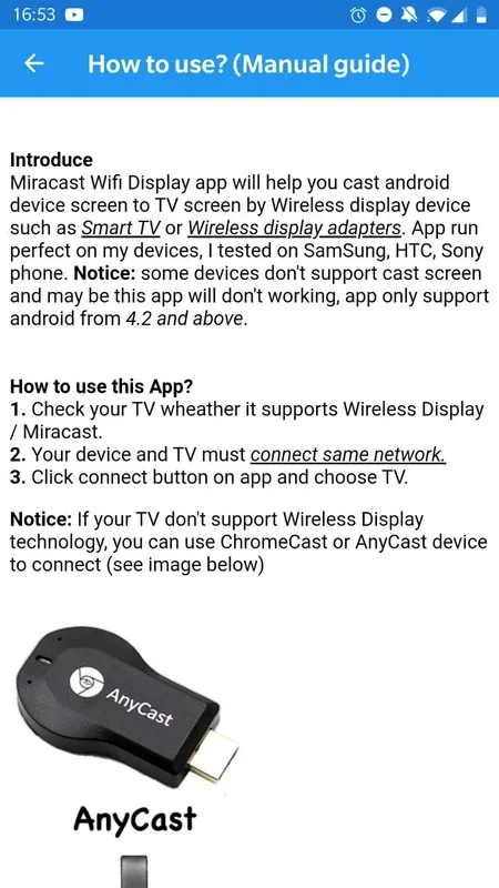 Miracast Wifi Display for Android - Seamless Screen Sharing