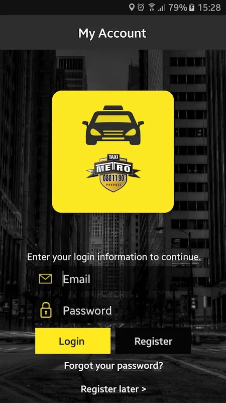 TaxiMetro Ljubljana for Android - Effortless Taxi Booking