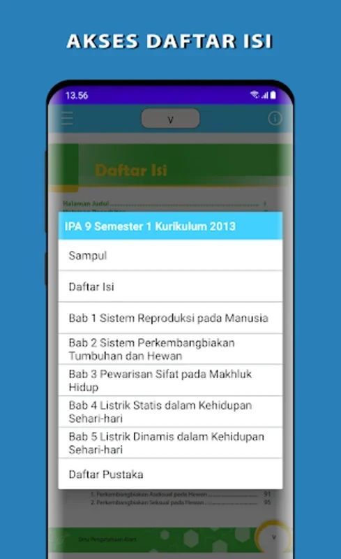 IPA Kelas 9 Semester I Kurikulum 2013 for Android - No Downloading Needed