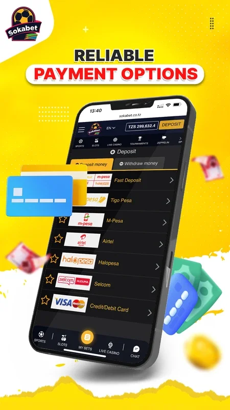 Sokabet - Android Sports Betting App for Tanzanian Fans