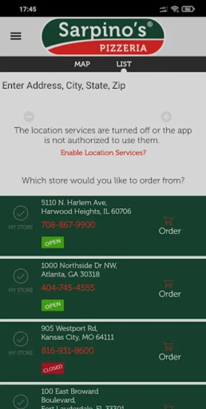 Sarpino's Pizzeria for Android - Order Pizza Easily