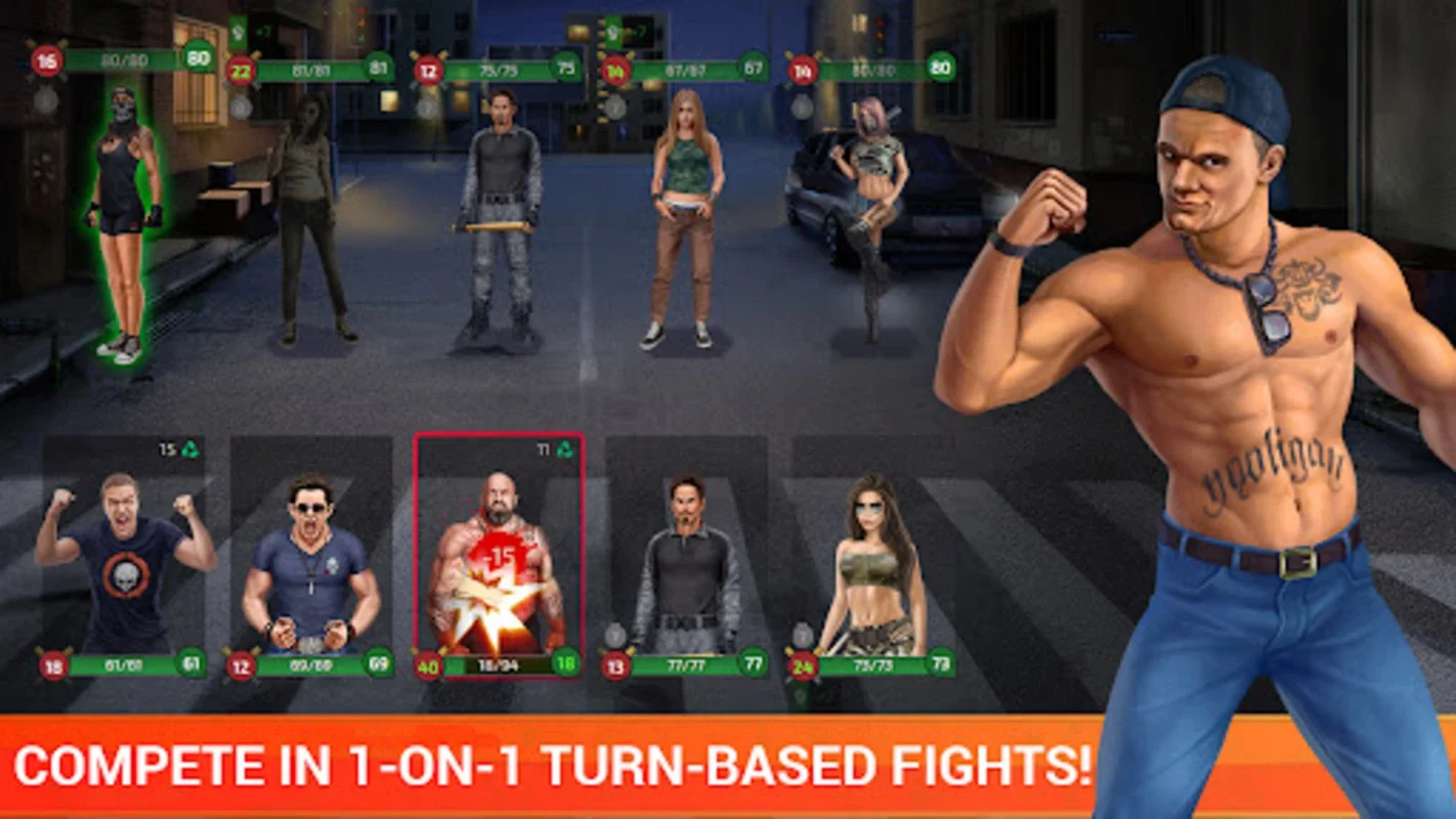 Gang Wars on Android - Strategic Combat and Hero Customization