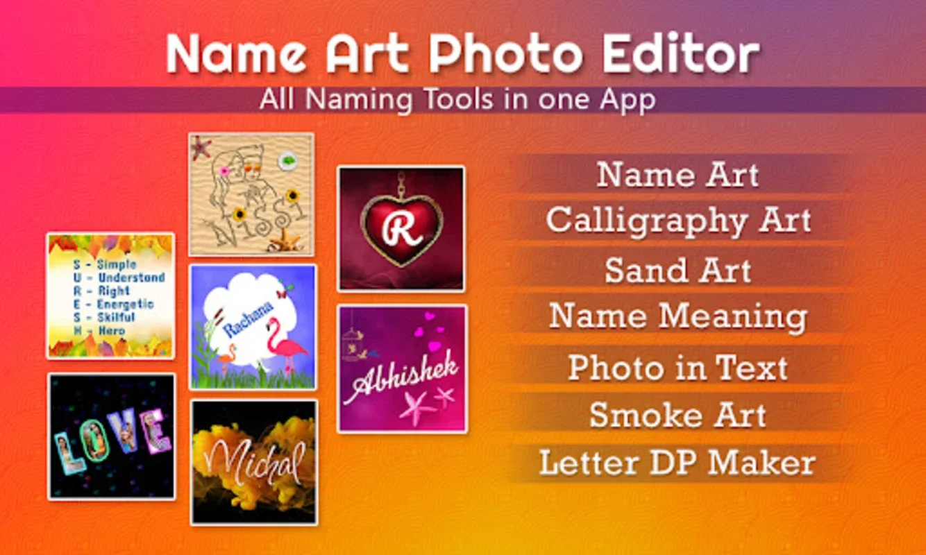 Name Art Photo Editing App for Android - Download the APK from AppHuts