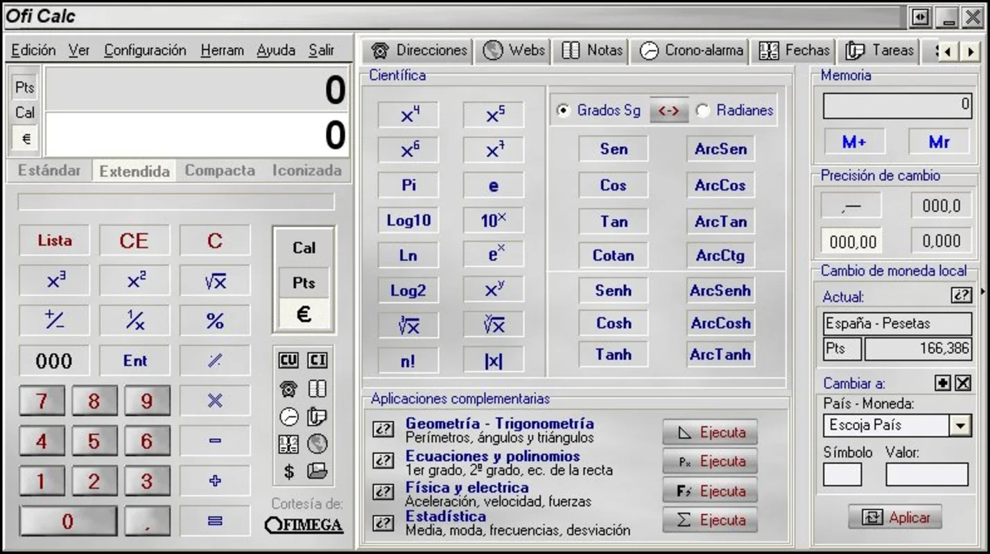 Oficalc for Windows - A Free Scientific Calculator