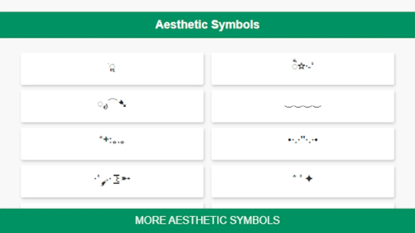 Aesthetic Symbols for Android - Enhance Texts with Style