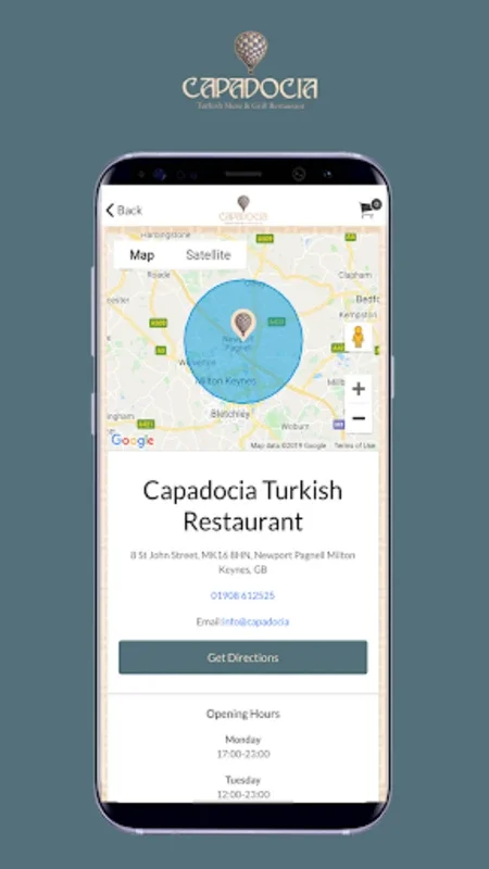 Capadocia Turkish Restaurant on Android: Authentic Turkish Cuisine