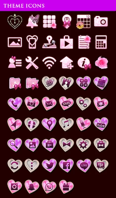 Decorative Hearts for Android - Add Elegance to Your Home Screen