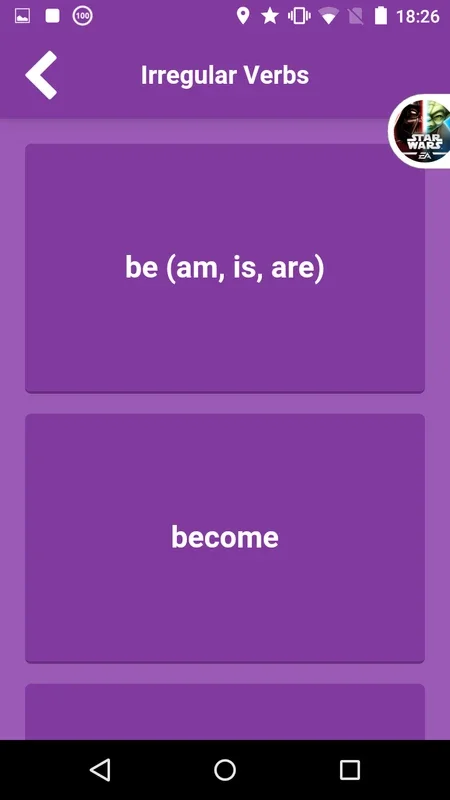 English Irregular Verbs for Android - Fun and Effective Learning