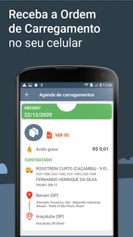 Freto - Frete carga todo dia for Android: Streamline Freight Scheduling