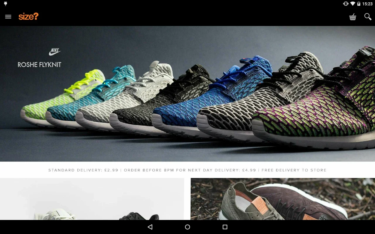 Size? for Android - Unparalleled Shoe Collection