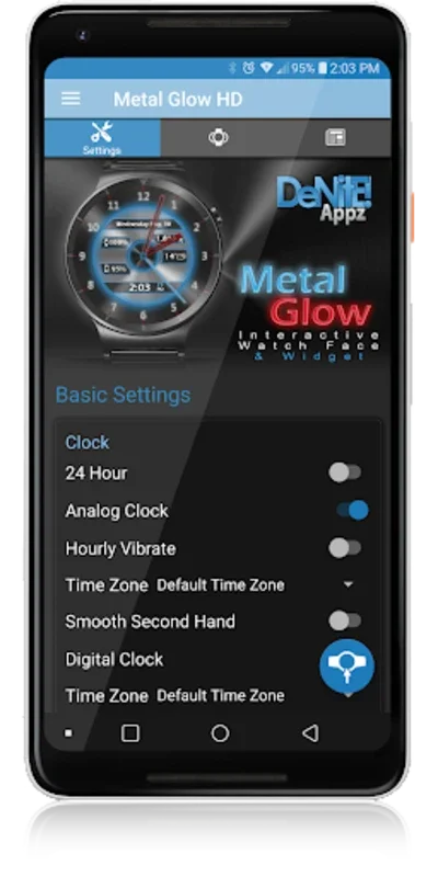 Metal Glow HD Watch Face for Android: Customizable & Feature-Rich